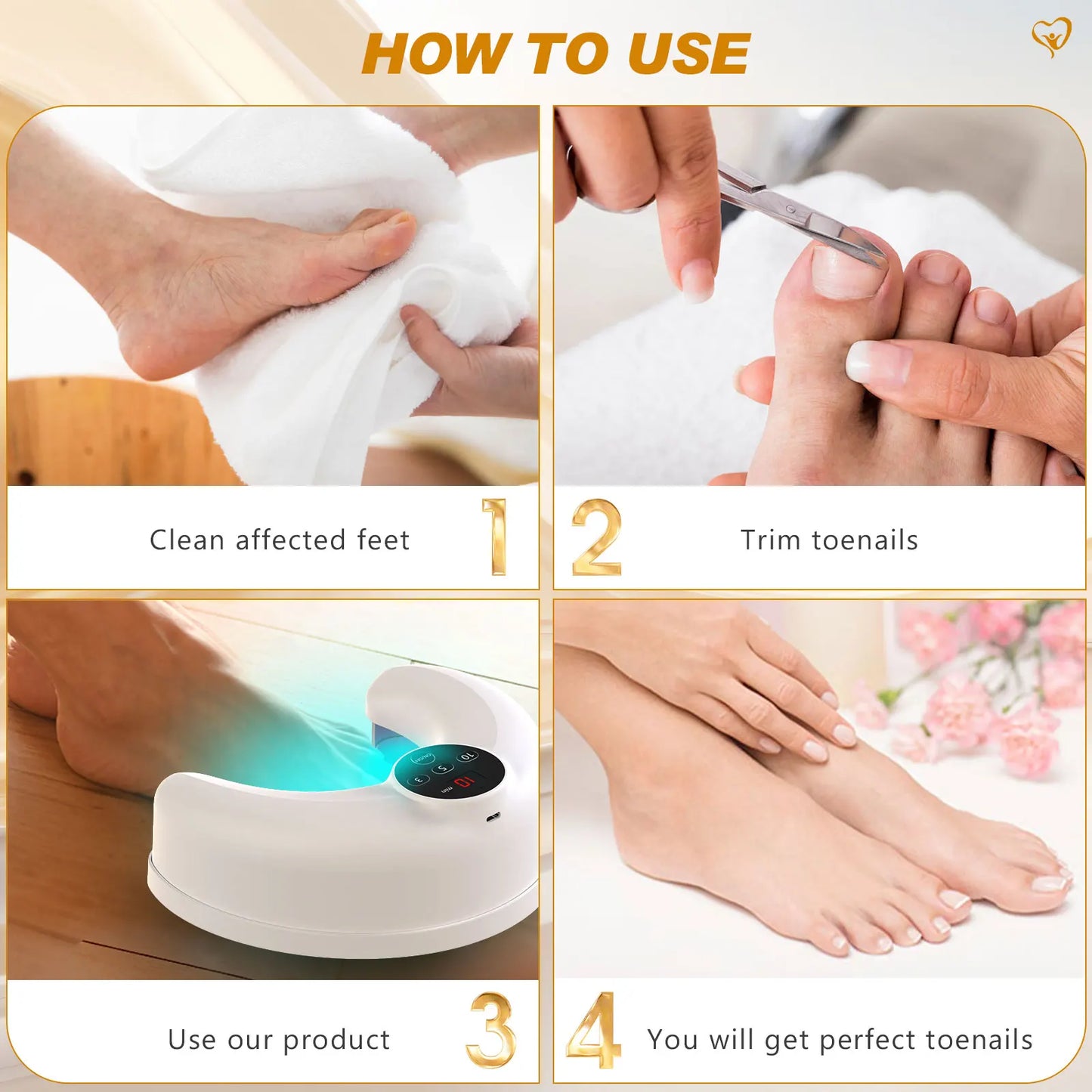Say Goodbye to Nail Fungus! 💙✨ Try our Wireless 45W Laser Device for Fast & Effective Toenail Care! 🚀 #NailHealth #FungusFree
