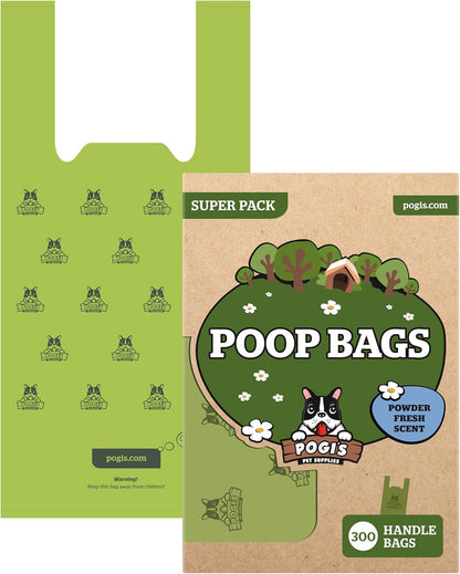 Pogi’s Poo-Pickup Pouches: The Ultimate Stink-Stoppers for Your Furry Friend's Business – 300 Superhero Bags Ready to Save the Day!