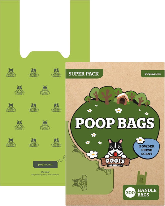 Pogi’s Poo-Pickup Pouches: The Ultimate Stink-Stoppers for Your Furry Friend's Business – 300 Superhero Bags Ready to Save the Day!